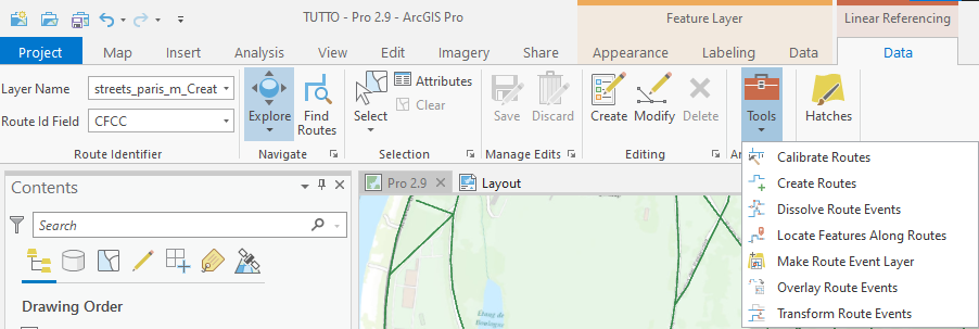 ArcGIS Pro 2.9 - Linear Referencing