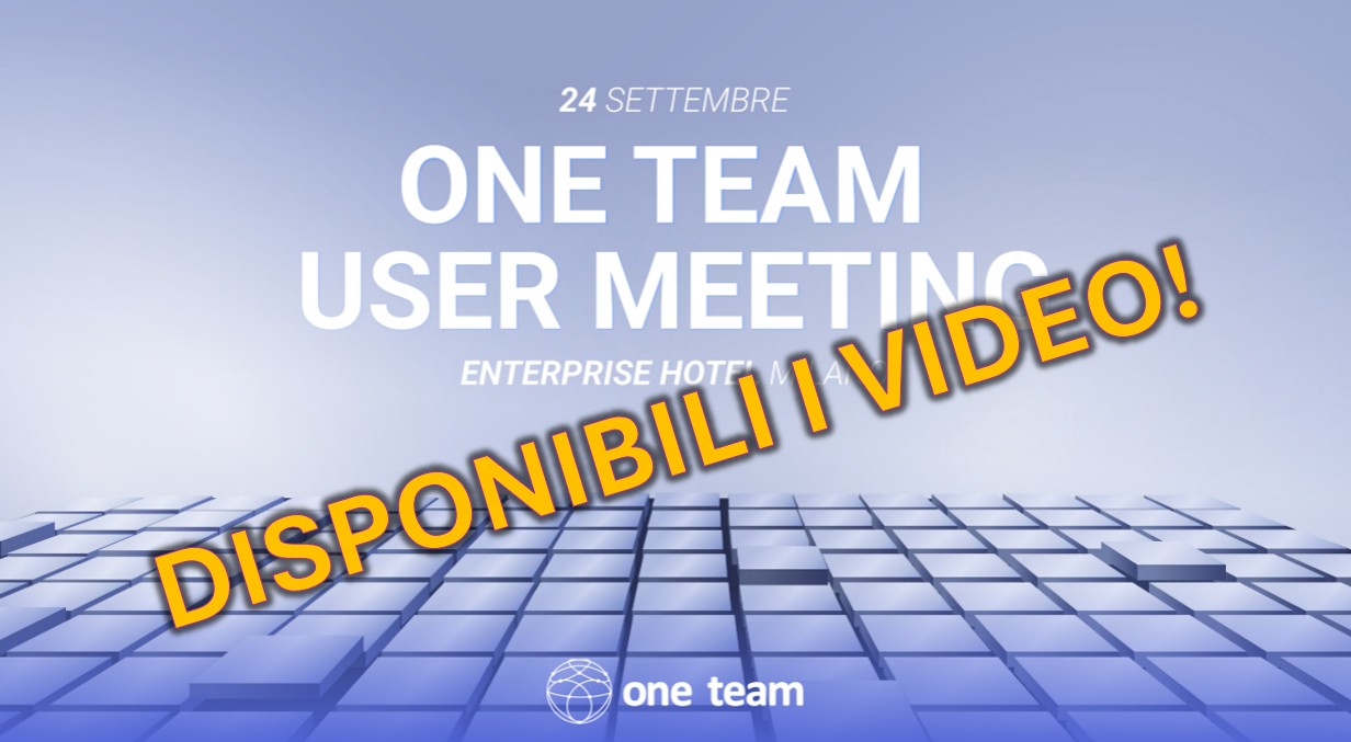 One Team User Meeting - Copertina