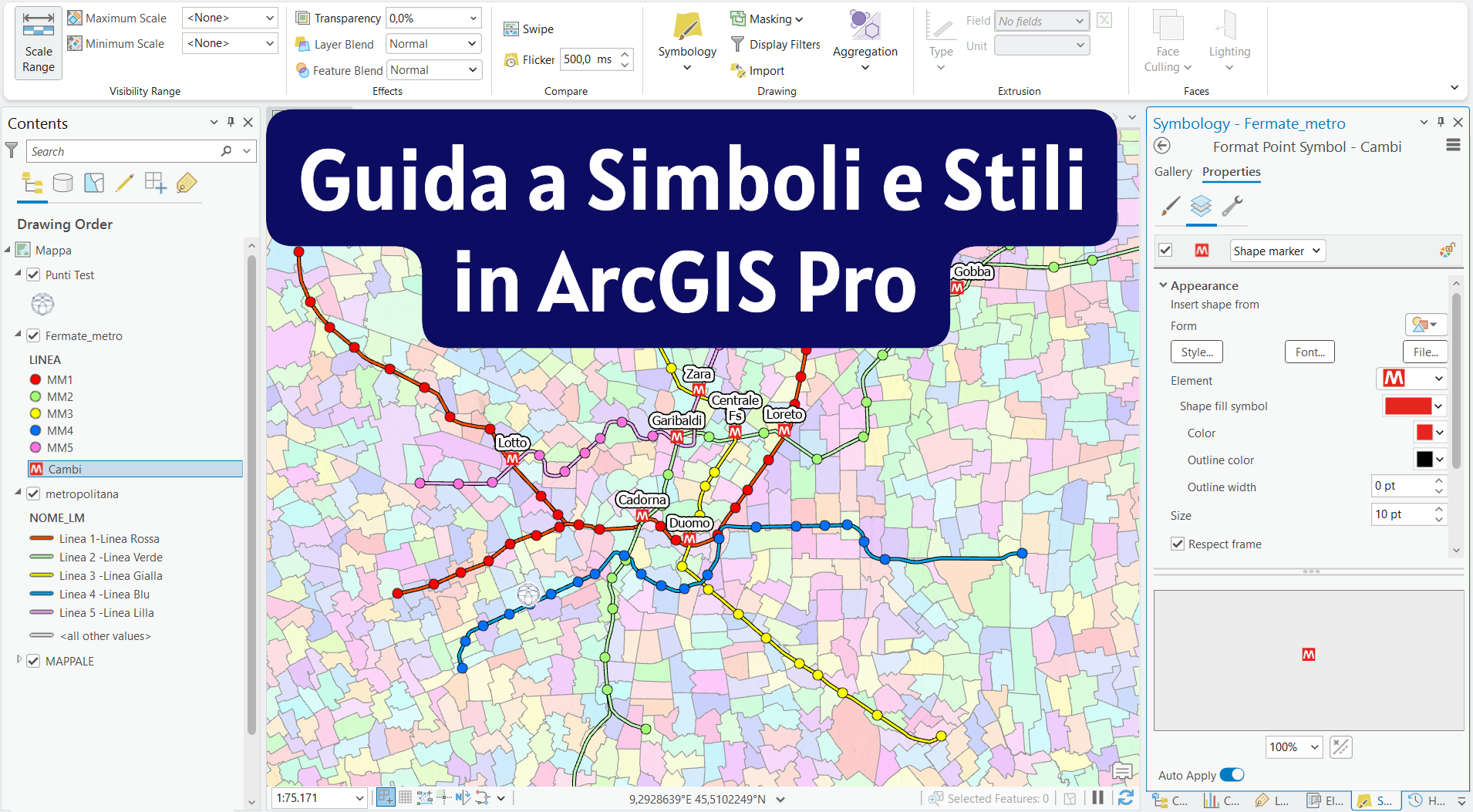 Copertina simboli e stili ArcGIS Pro